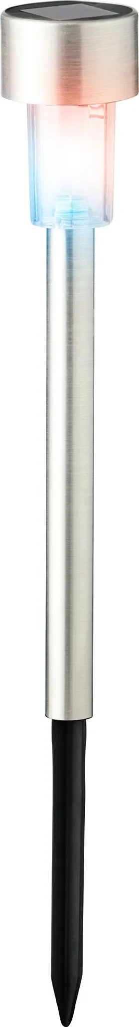 LED Solar Außenleuchte 24 cm, Edelstahl, mit Farbwechsel